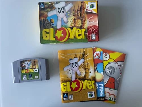 Glover (Nintendo 64, 1998), N64 Game, Complete in Box CIB, great condition