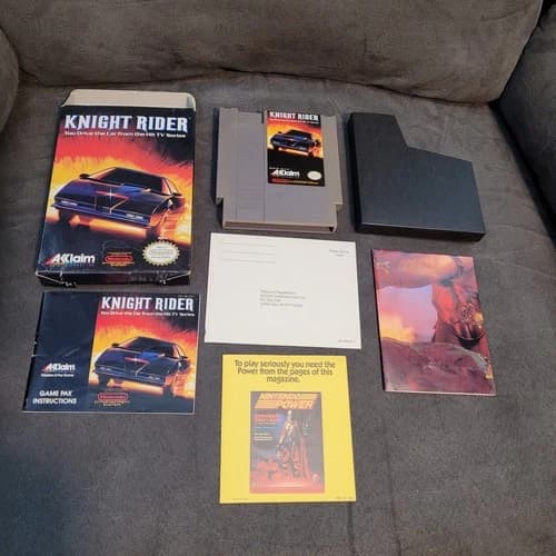 Knight Rider Nintendo NES Complete in Box CIB