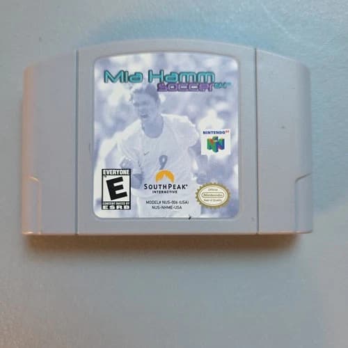 Mia Hamm Soccer 64 Nintendo N64 Video Game Cartridge Tested