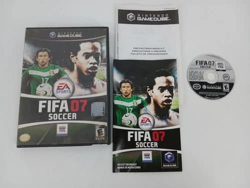 Gamecube FIFA Soccer 07 Mexican Variant Release Cover CIB TESTED WORKS F07B