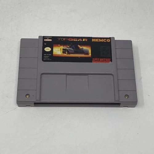 Top Gear Kemco (1992) Super Nintendo SNES Authentic Tested Clean