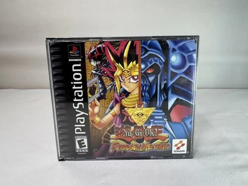 Yu-Gi-Oh Forbidden Memories (Playstation 1 PS1 2002) CIB Black Label