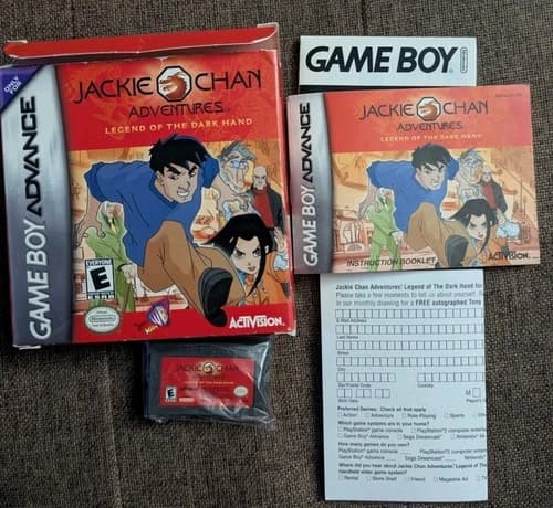 Jackie Chan Adventures Gameboy Advance Cib Complete W/ Registration Card