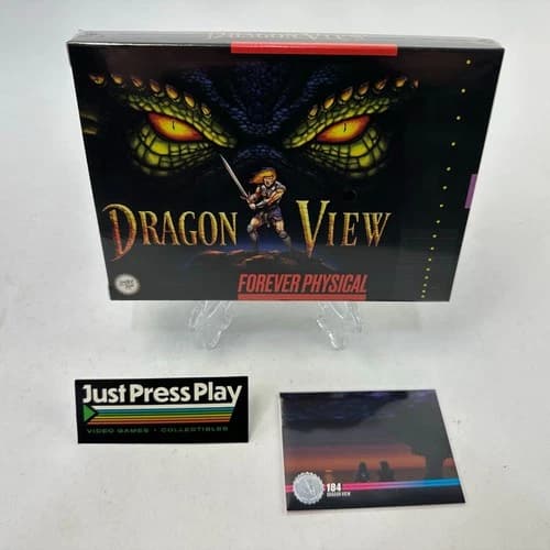 Dragon View Game Cartridge for Super Nintendo SNES Limited Run Games w/ Card