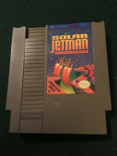 Solar Jetman Nintendo Nes Cleaned & Tested Authentic