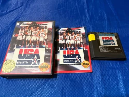 Team USA Basketball (Sega Genesis, 1992) tested complete