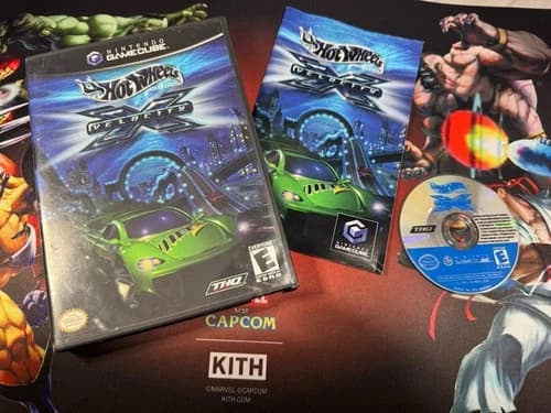 Hot Wheels Velocity X Nintendo GameCube Black Label Complete In Box Nice Disc !!
