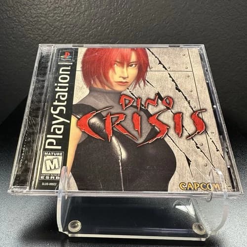 Dino Crisis PlayStation (PS1, 1999) CIB Black Label W/ Registration Card EUC