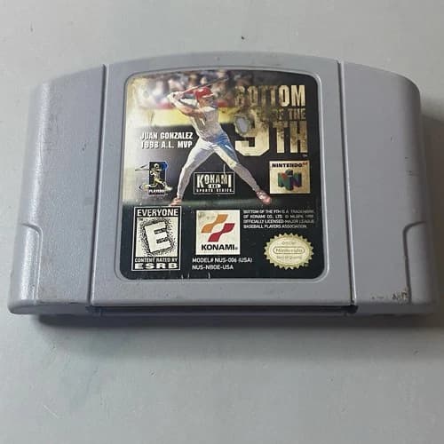 Bottom Of The 9th (1996 Baseball Nintendo Cartridge) TESTED/WORKING