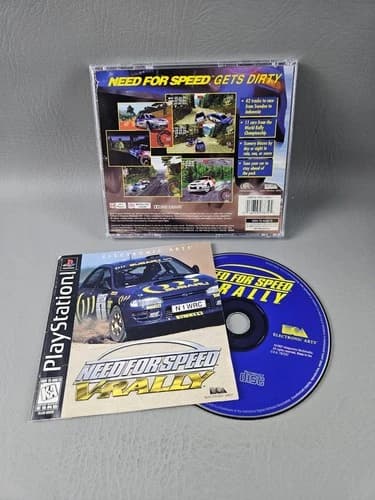 Need for Speed V-Rally PlayStation Video Game Racing Multiplayer PS1 Cib