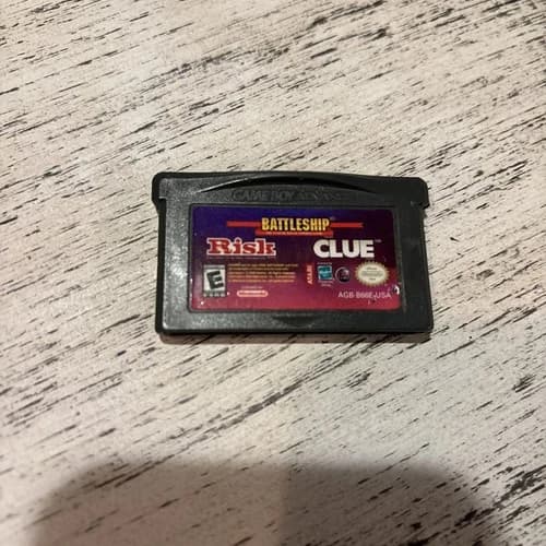 BATTLESHIP RISK CLUE NINTENDO GAME BOY ADVANCE VIDEO GAME "LOOSE"