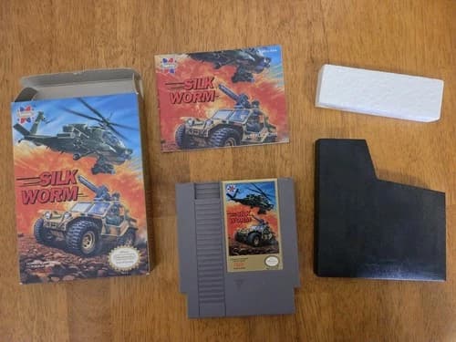 Silk Worm (Nintendo NES) Complete - Tested - Authentic Cib