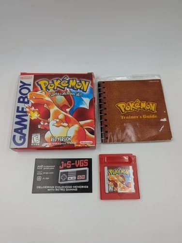 Pokemon Red Version Game Boy CIB Complete In Box Authentic