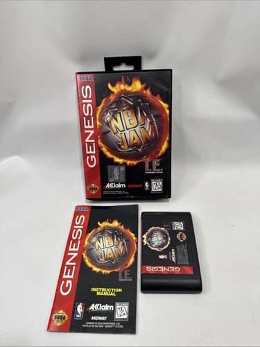 NBA Jam T.E. (Sega Genesis, 1995) Complete CIB