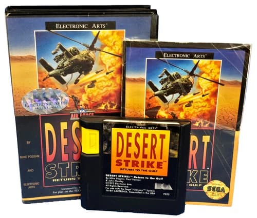 Desert Strike Return to the Gulf Sega Mega Drive *Complete* Genesis #2