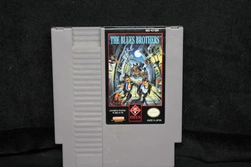 vintage rare nintendo nes game THE BLUES BROTHERS tested