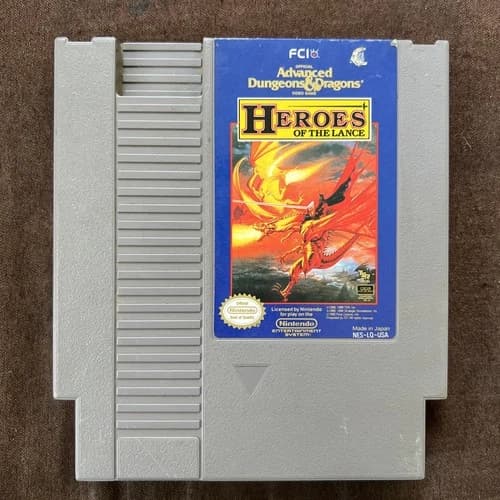 Advanced Dungeons & Dragons Heroes Of The Lance - NES Nintendo