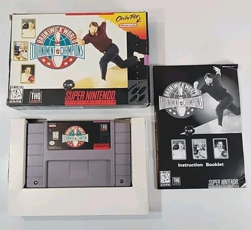 Brunswick World Tournament of Champions Super Nintend SNES ~ CIB w/ Manual 🎳