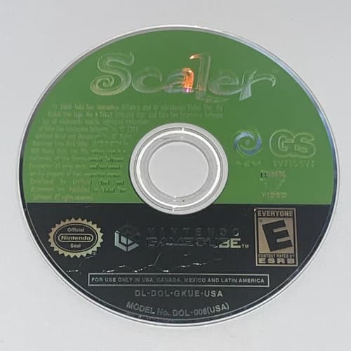 Scaler (Nintendo GameCube, 2004) Disk Only Tested Working