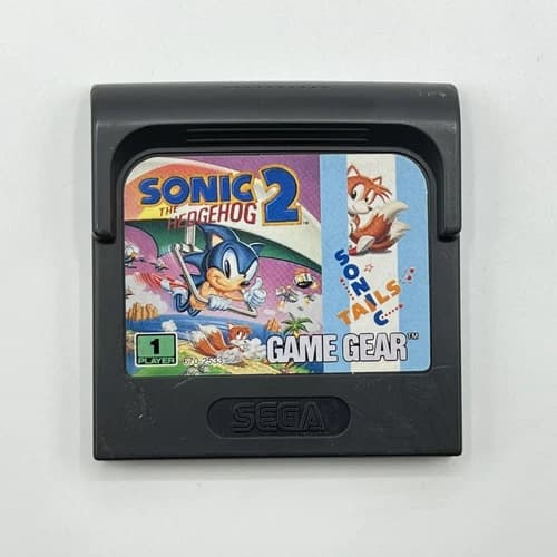 Sega Game Gear Sonic The Hedgehog 2 Authentic Cartridge Tested & Working 1992