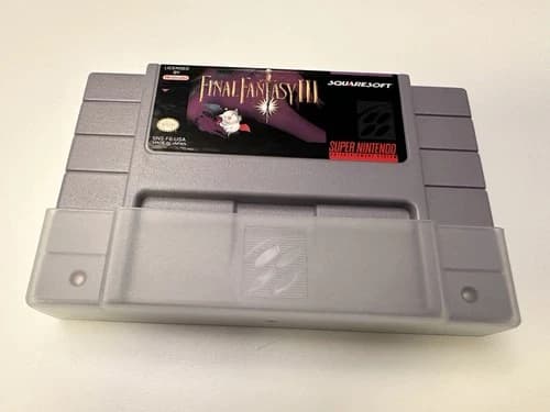 Final Fantasy III (Super Nintendo SNES, 1994) Tested Saves Cleaned Fast Shiping