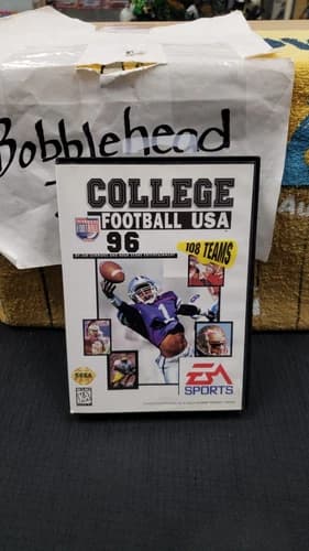 CIB COLLEGE FOOTBALL USA 96 SEGA GENESIS VIDEO GAME COMPLETE IN BOX