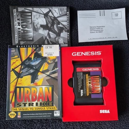 Urban Strike for Sega Genesis CIB with Manual, Card, and More!