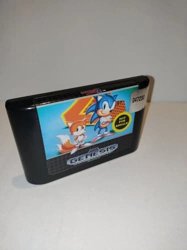 Sonic the Hedgehog 2 Not For Resale (SEGA Genesis, 1992) Cartridge Only Tested