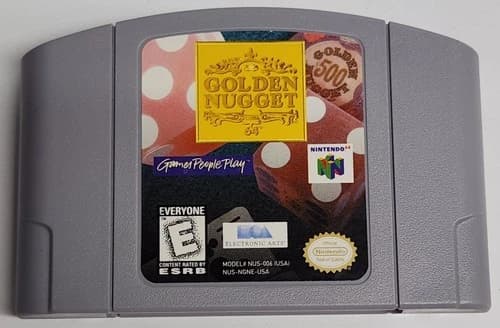 Golden Nugget 64 (Nintendo 64, 1998) N64 - Cartridge Only - Tested, Authentic