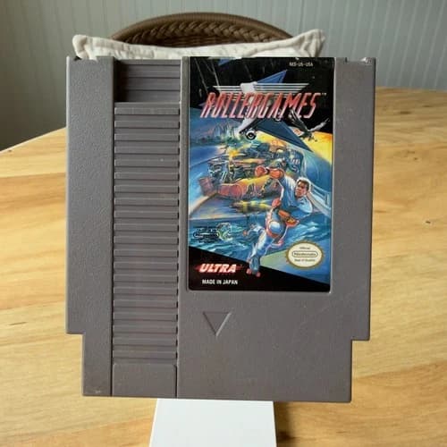 Roller Games Nintendo NES Authentic Game Cart - Cleaned & Tested / Working