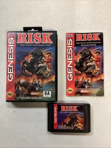 Risk (Sega Genesis, 1994) CIB with Manual B