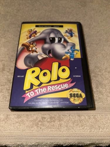 Rolo to the Rescue (Sega Genesis, 1992) CIB Authentic
