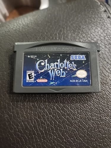 Charlotte's Web by Sega Nintendo Game Boy Advance GBA Authentic Saves Works