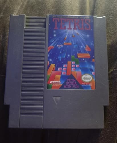 Nintendo NES Tetris Game Cartridge - Puzzle - 1989 - Nintendo Published