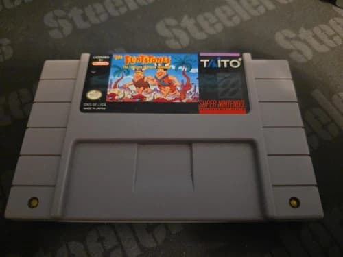 SNES Super Nintendo The Flintstones Treasure of the Sierra Madrock Authentic