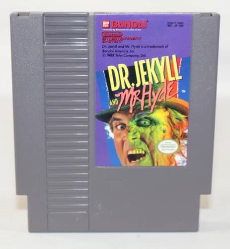 Dr. Jekyll and Mr. Hyde NES Nintendo Cart Authentic Very Good Condition Tested!