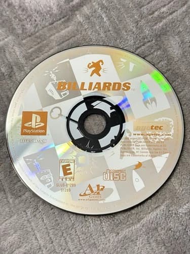 Billiards (Sony PlayStation 1 PS1, 2001) Disc Only