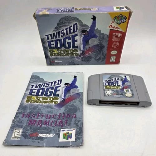 Twisted Edge Extreme Snowboarding Nintendo 64 Authentic Complete Tested