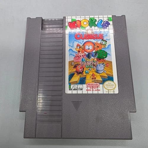 Kickle Cubicle Nintendo NES Video Game Cartridge Irem NES-QC-USA Authentic Retro