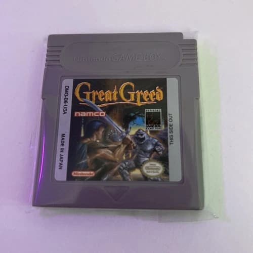 Great Greed (Nintendo Game Boy) Authentic USA Cartridge Teste Works