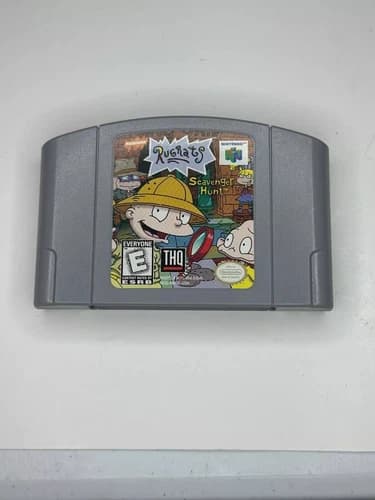 Rugrats Scavenger Hunt N64 Nintendo 64 Video Game Cart Only-Tested-Authentic