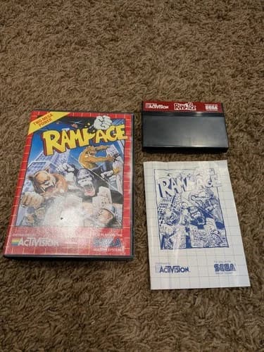 Rampage - Sega Master System - CIB! - READ DESC!