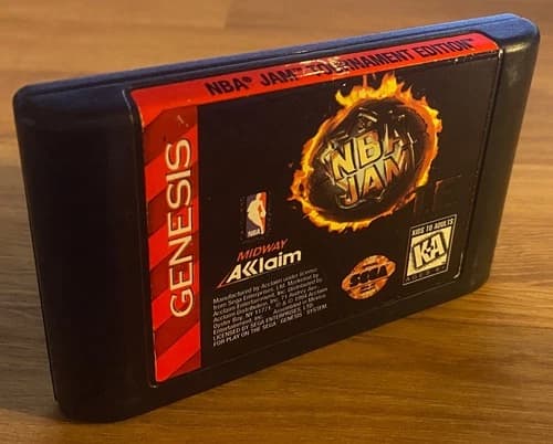 NBA Jam T.E. Tournament Edition - (Sega Genesis 1994) Authentic - Cartridge Only