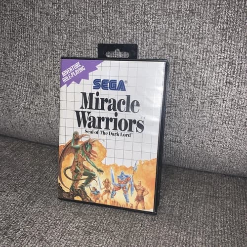 Miracle Warriors Seal of the Dark Lord Sega Master System Complete Map READ