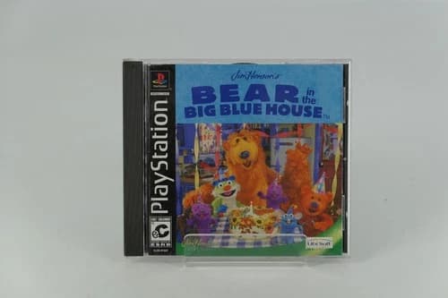 Jim Henson's Bear in the Big Blue House (Sony PlayStation 1 PS1, 2002) - Tested