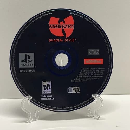 Wu-Tang: Shaolin Style 1999 Sony PlayStation PS1 - Disc Only - TESTED WORKS!