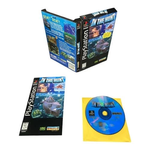 Sony PlayStation 1 PS1 CIB Complete TESTED In the Hunt Long Box CF