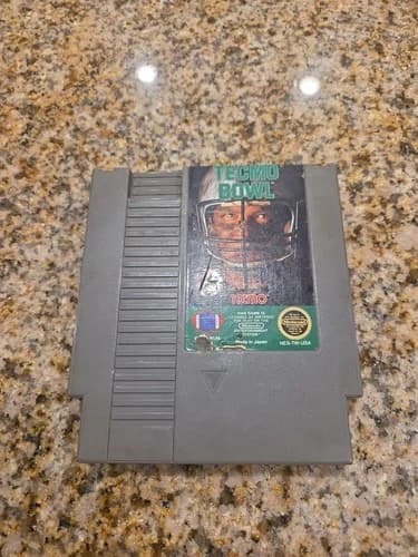 Tecmo Bowl (1988) Nintendo Entertainment System NES Game (TESTED/WORKS) w/Cover