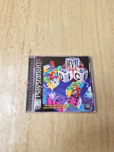 Devil Dice PlayStation 1 PS1 Complete with Registration Card CIB Works