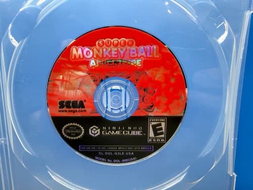 NINTENDO GAMECUBE SUPER MONKEY BALL ADVENTURE SEGA GAME
